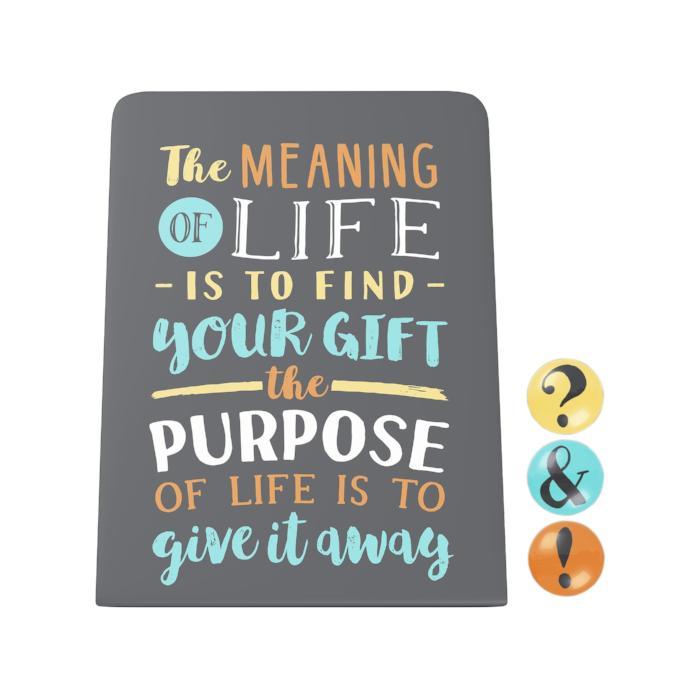 The Meaning of Life Desk Magnet Board
