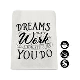Dreams Don't Work Desk Magnet Board
