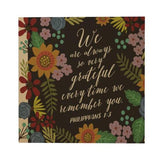 Grateful Every Time Square Greeting Card
