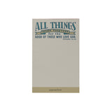 Words That Inspire: All Things Work Together Notepad