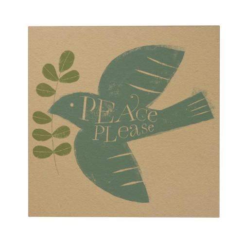 Peace Please Square Greeting Card