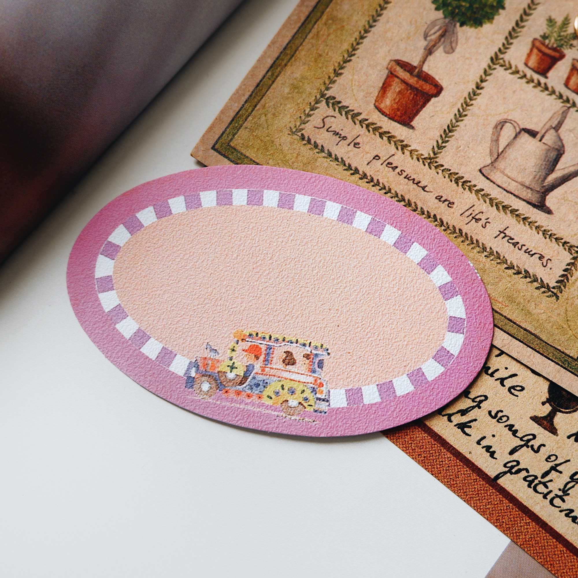 Colored Oval Gift Tags