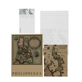 Vintage Map Notebook and Notepad Set