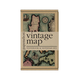 Vintage Map Notebook and Notepad Set
