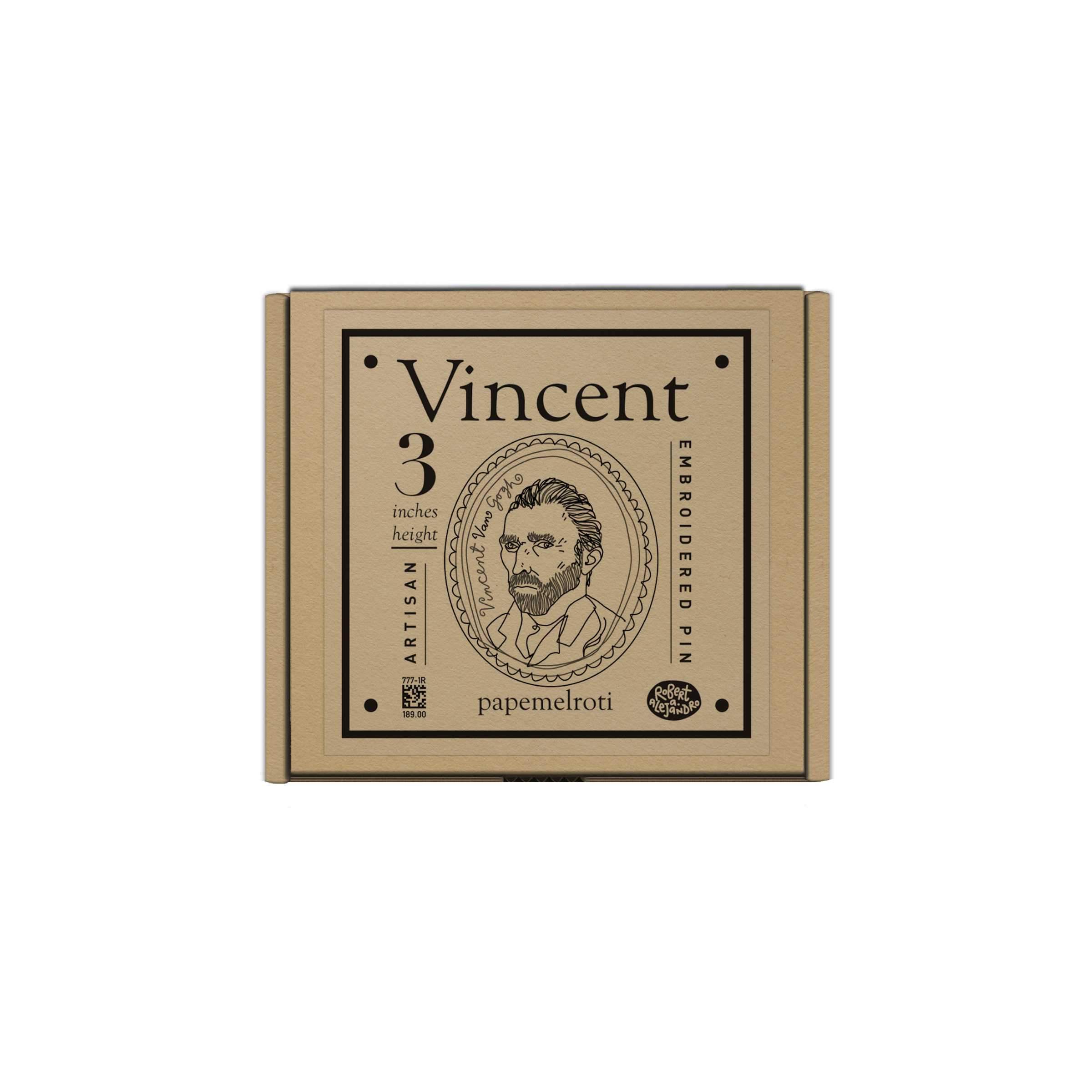 Iconic Artist Artisan Embroidered Pin: Vincent Van Gogh