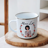 You, Me, and Family Personalized Enamel Mug