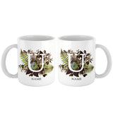 Botanical Couple Monogram Personalized Mug