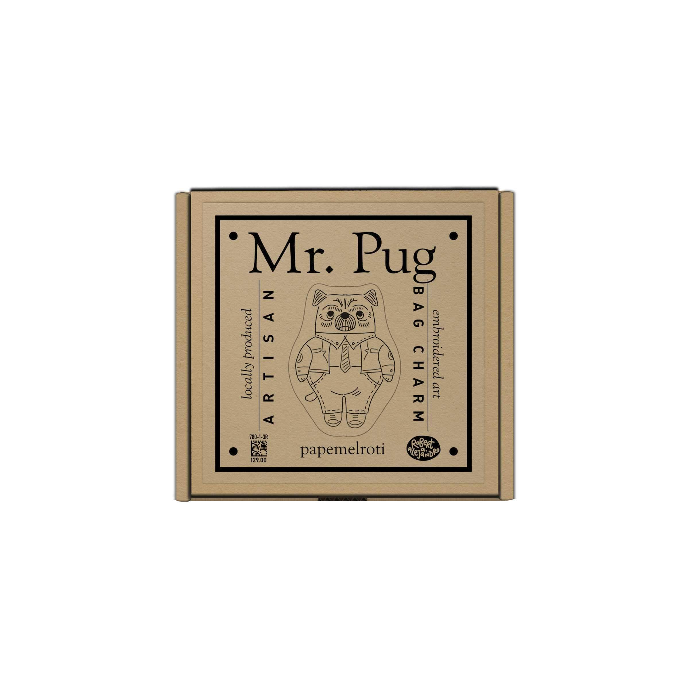Mr. Pug Artisan Bag Charm