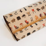 Chairs Wrapping Paper (Roll of 20 Sheets)