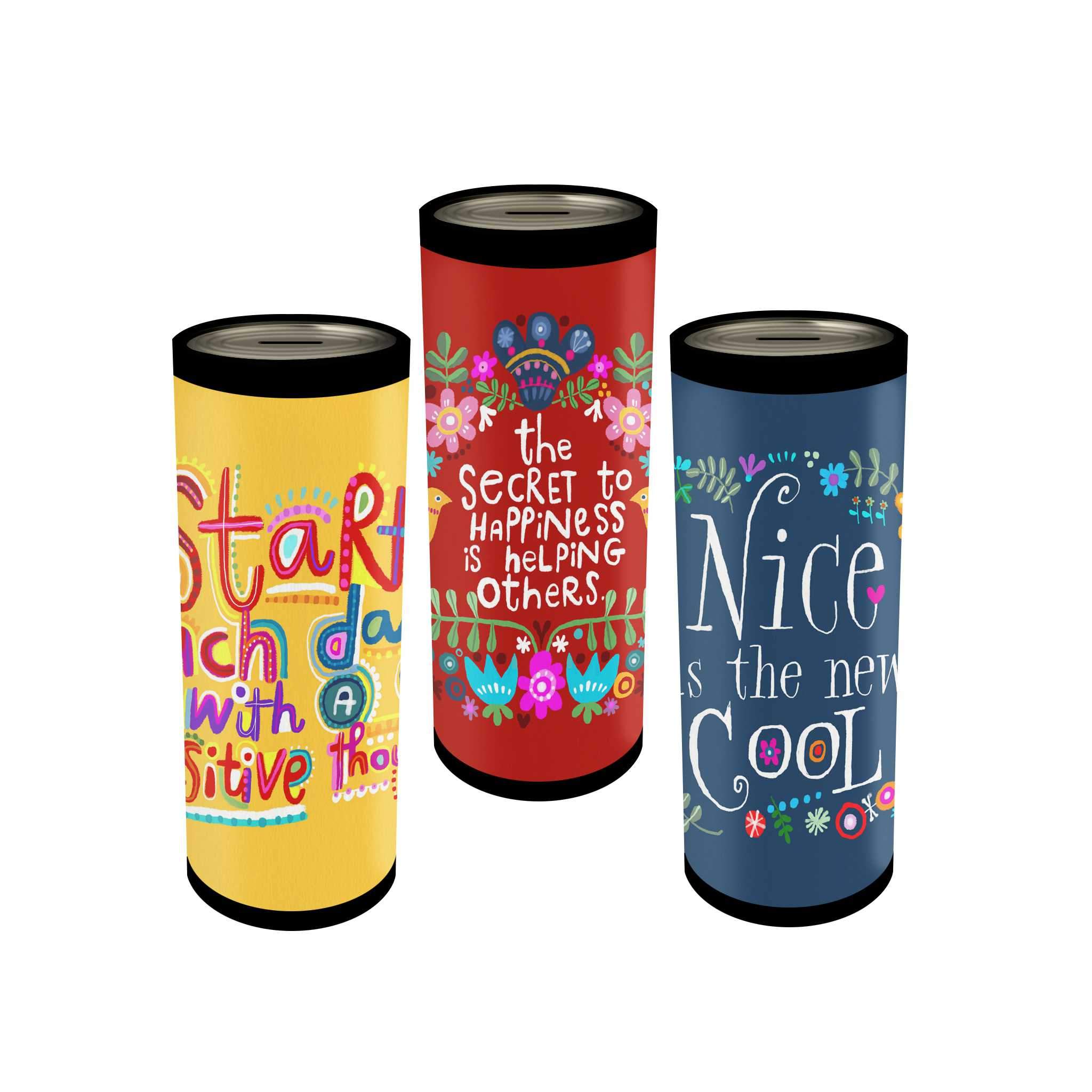 Affirmation Paper Tube Coin Bank