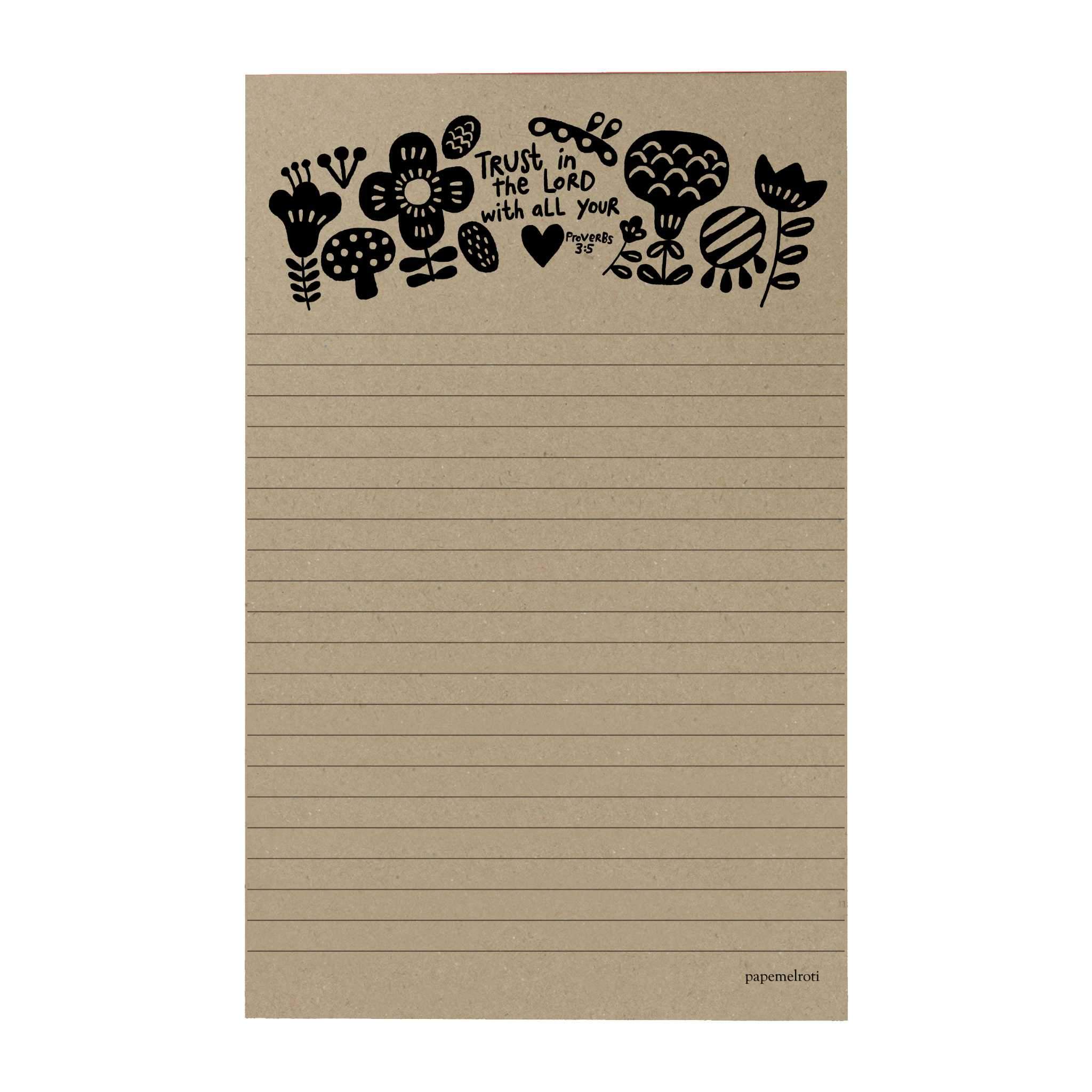 Trust in the Lord Writing Pad