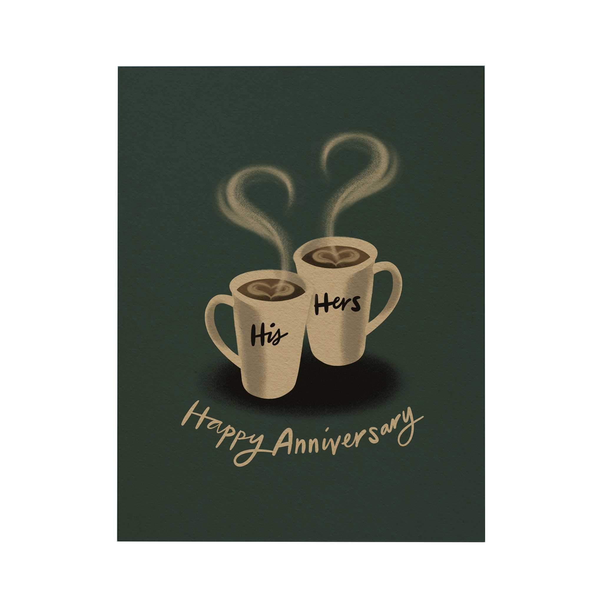 Happy Anniversary Greeting Card: His and Hers