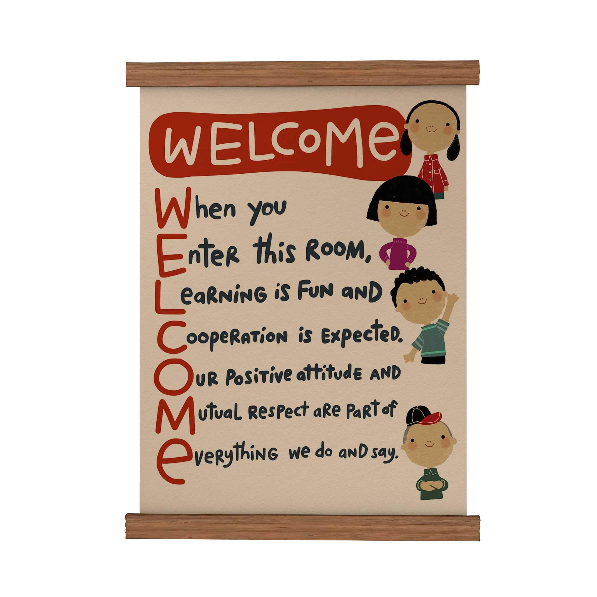 Welcome Scroll Poster