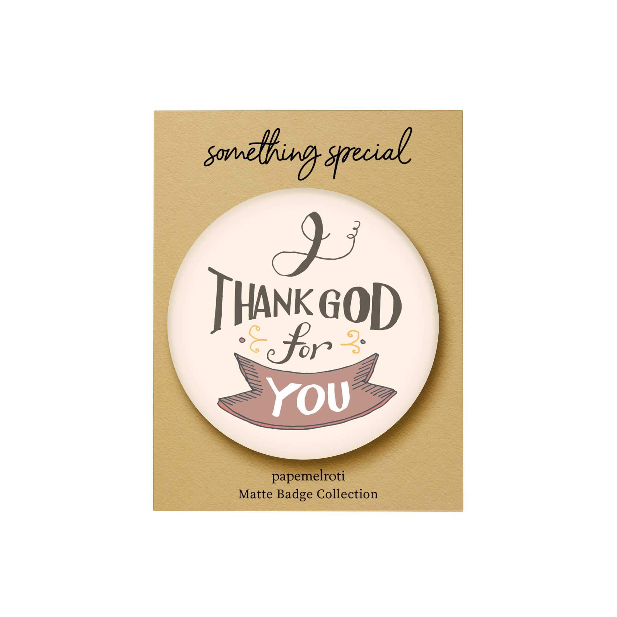 Words of Love Badge: I Thank God for You