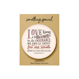 Words of Love Badge: Love Knows No Limit