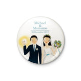 Wedding Couple Personalized Badge