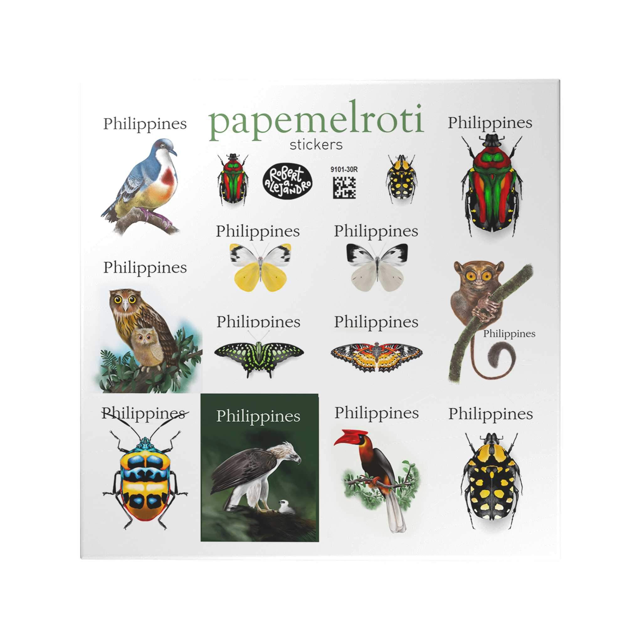 Philippine Insects and Birds Premium Stickers