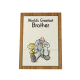 World's Greatest Brother Photo Plaque: Trophy