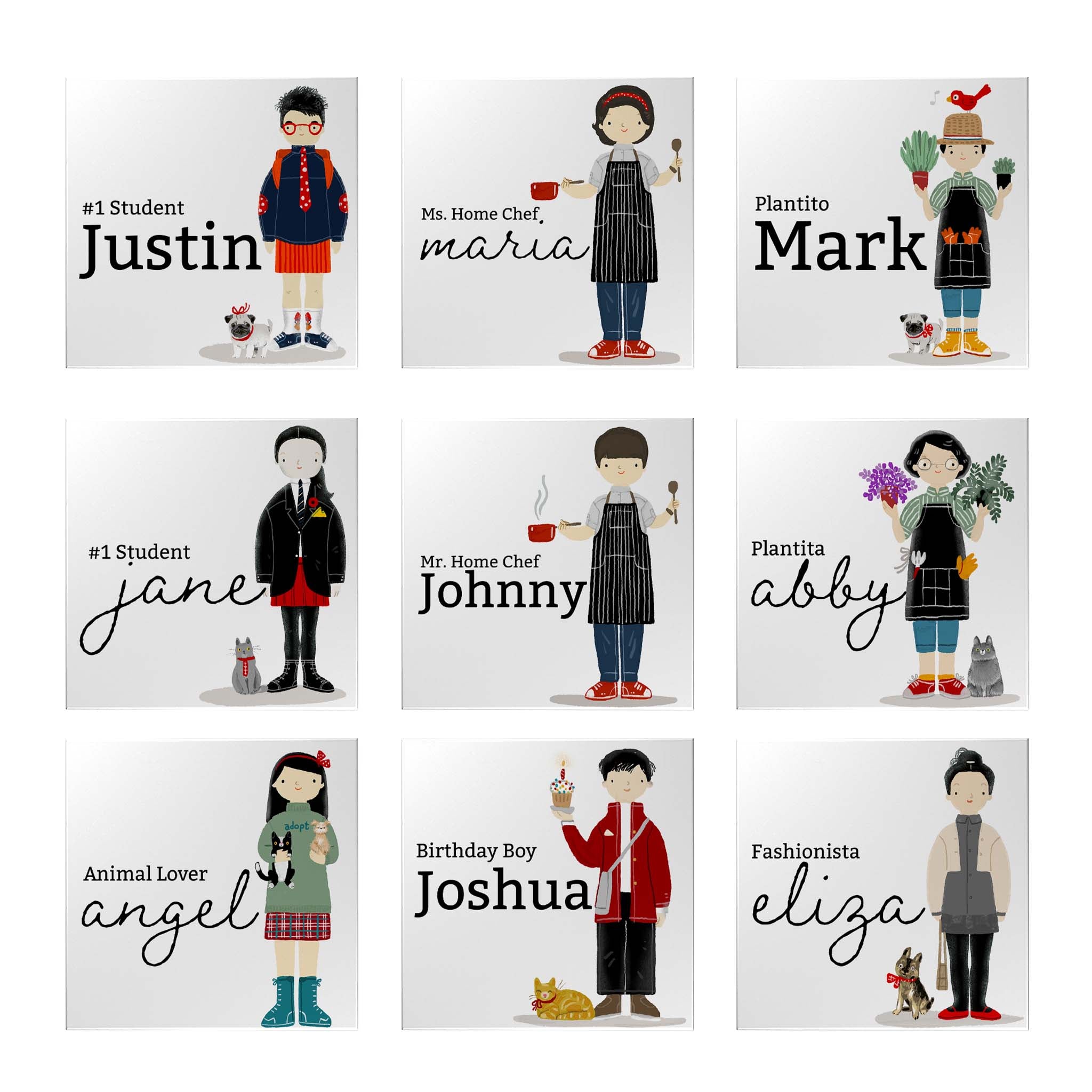 Characters Personalized Magnet