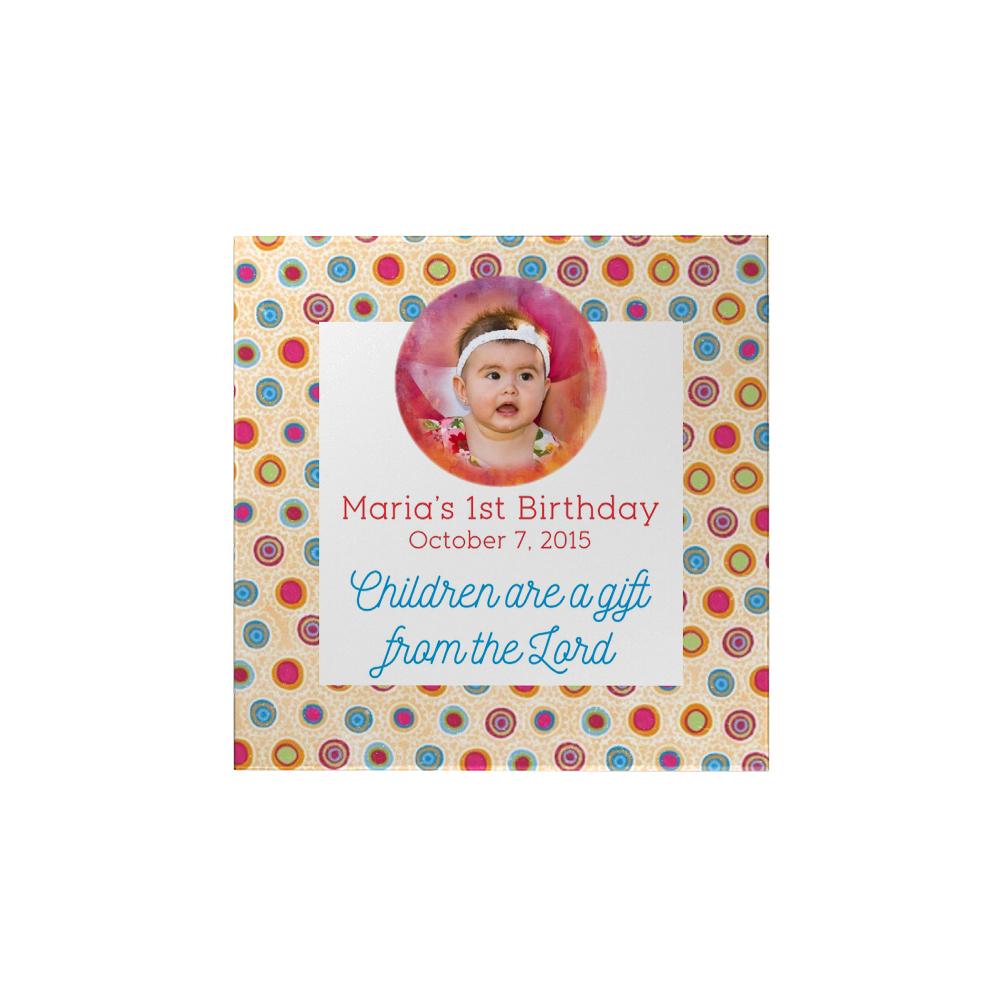 Polka Dots Personalized Magnet