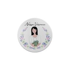 You, Me, and Family Personalized Round Magnet