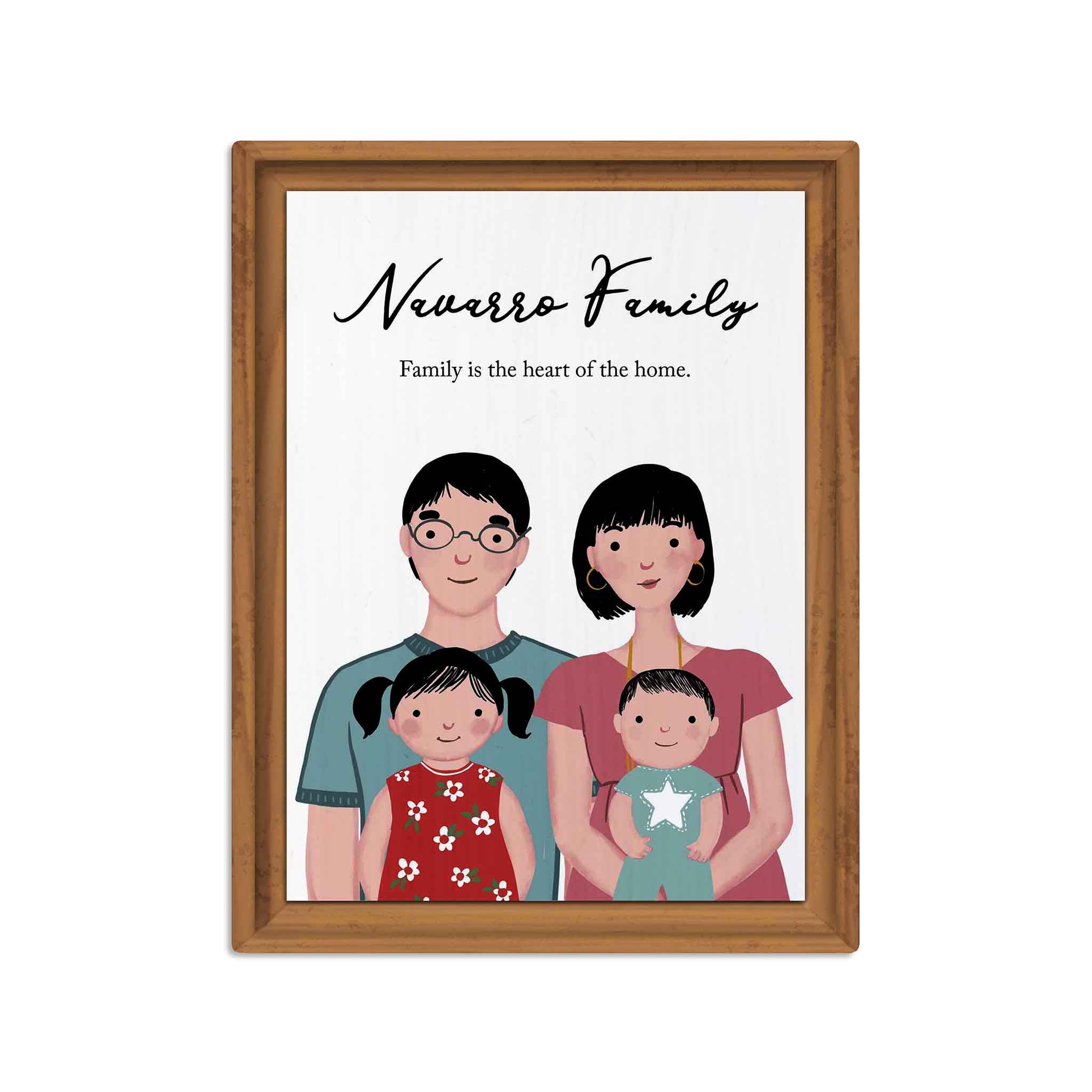 You, Me, and Family Personalized Desk Plaque