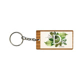 Botanical Monogram Keychain