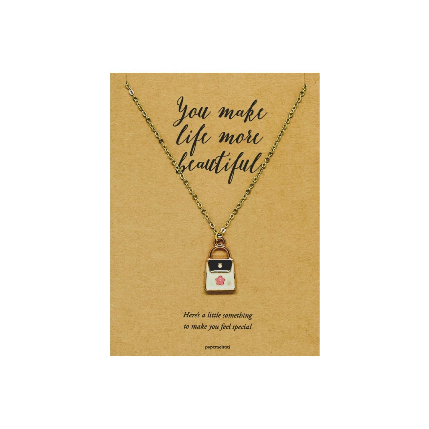 Bag Necklace Jewelry Gift Card