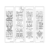 Bible Inspiration: Love Creative Coloring Bookmarks