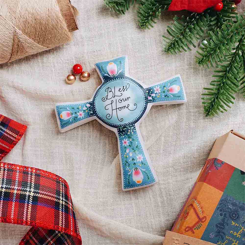 Bless Our Home Resin Cross
