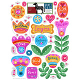 Colorful Florals Printable Craft Cuts
