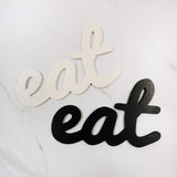 Wooden Word: Eat