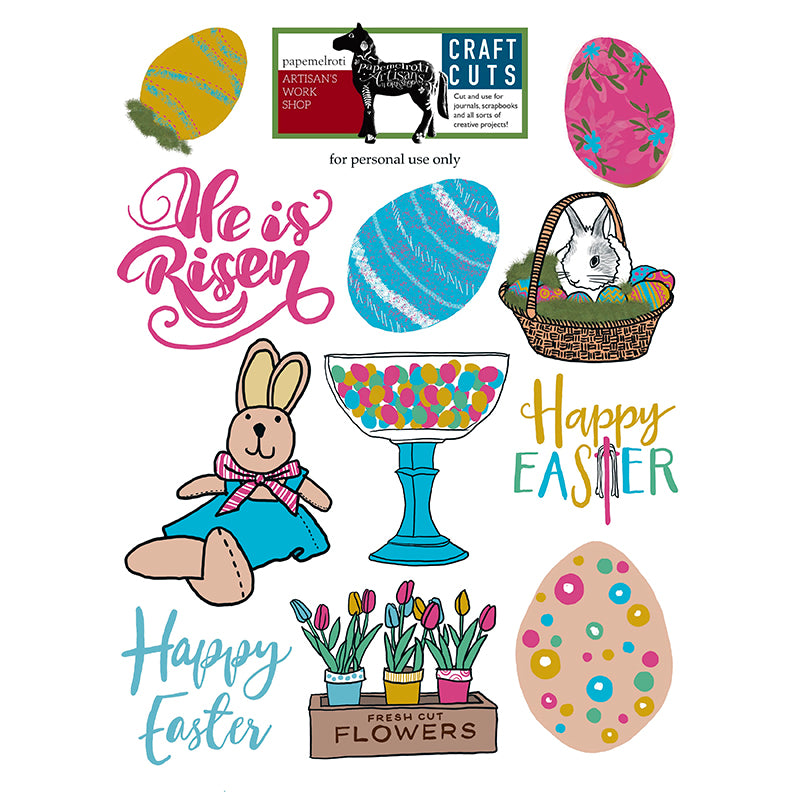 Easter Bunny Printable Craft Cuts Freebie