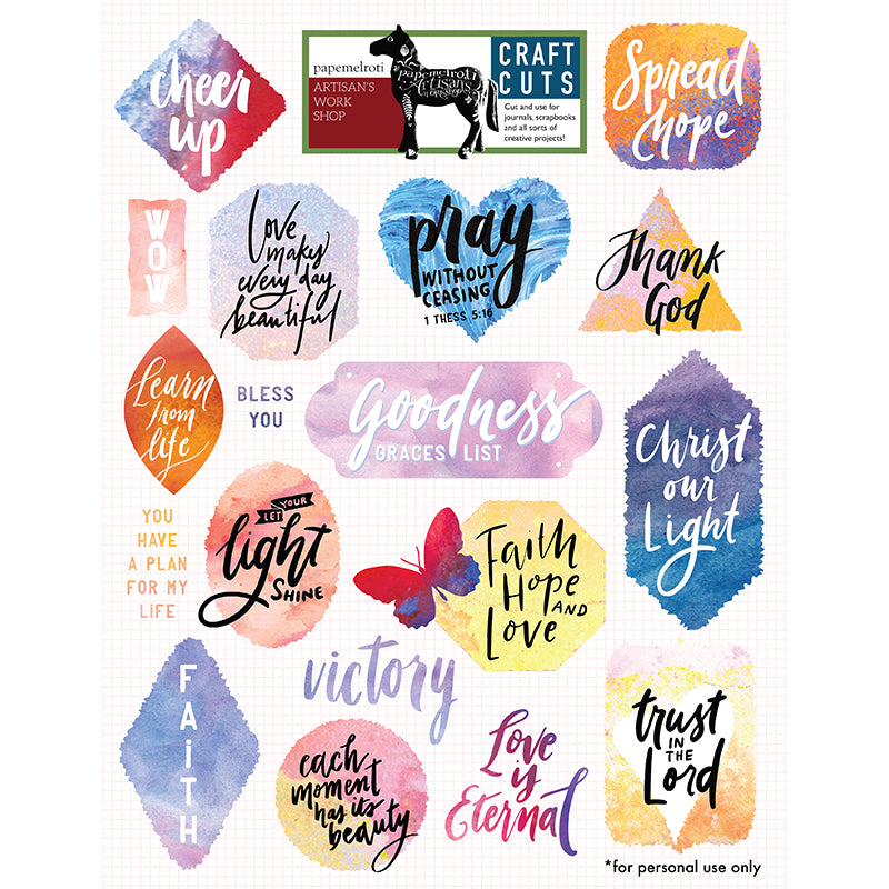 Easter Hope Printable Craft Cuts