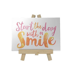 Start the Day with a Smile Decoposter