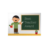 Best Teacher Award Small Decoposter: Male