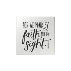 For We Walk by Faith Magnet