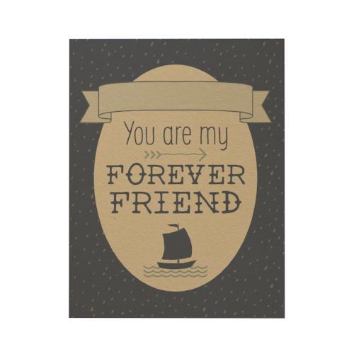 You Are My Forever Friend Greeting Card: Blue
