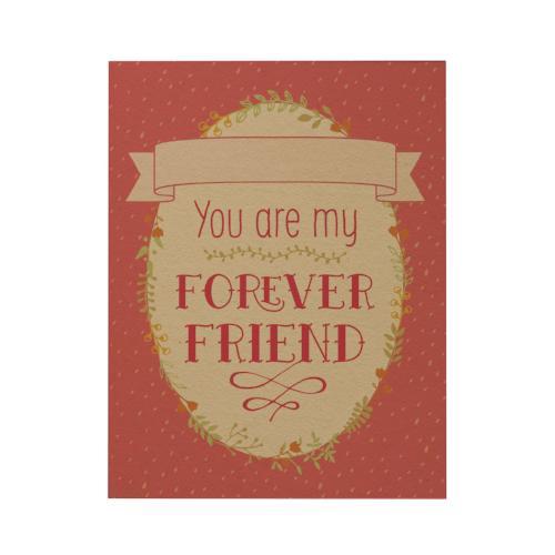 You Are My Forever Friend Greeting Card: Pink