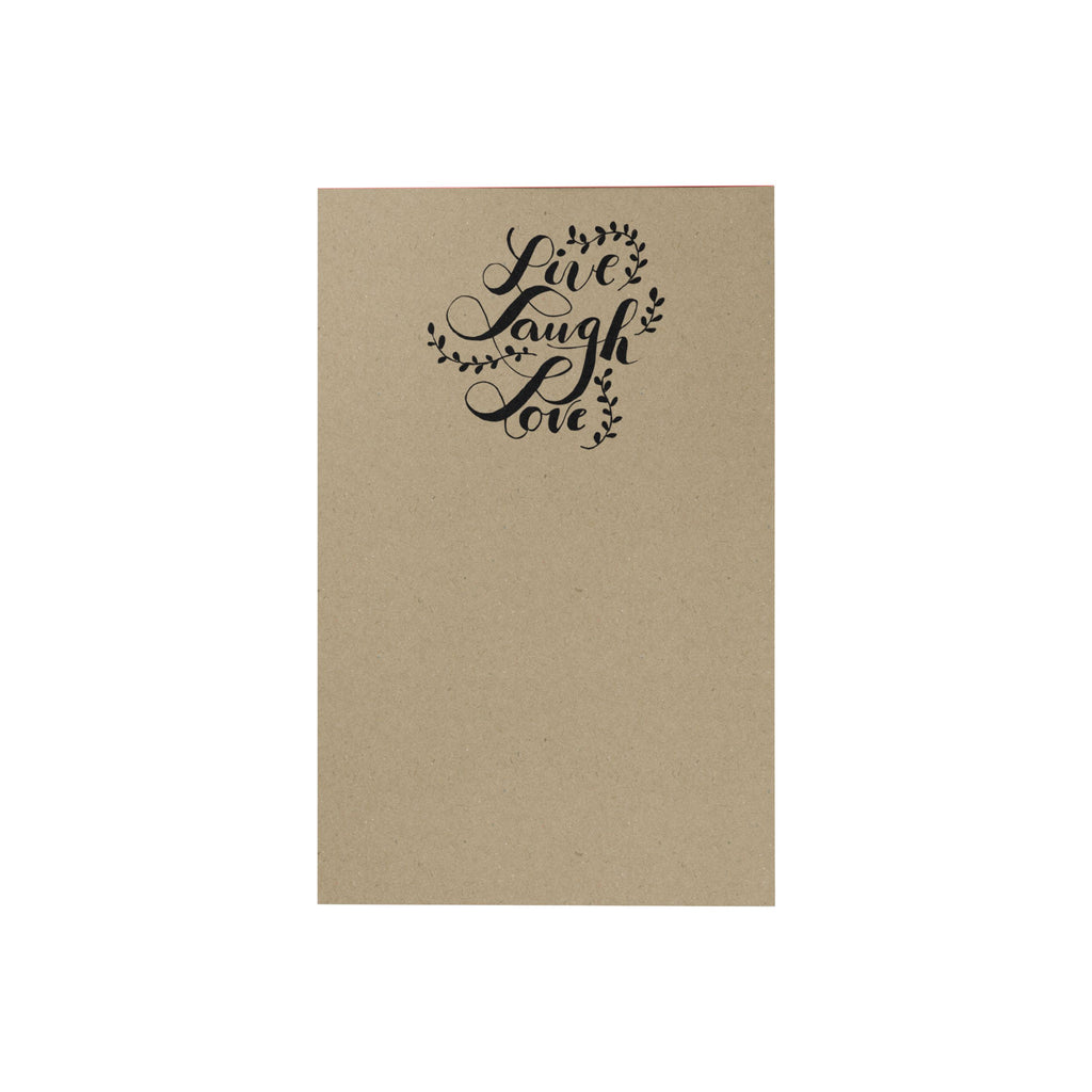 Live Laugh Love Original Notepad papemelroti