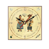 Filipiniana Couple Clock