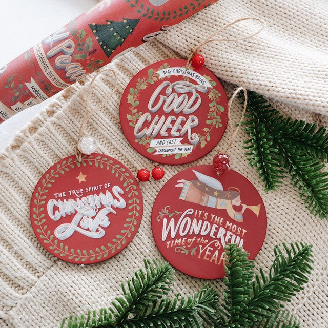 Christmas Words Ornaments